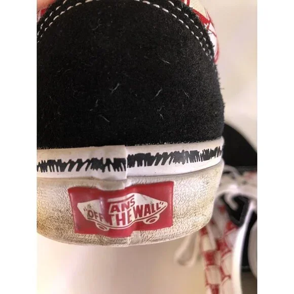 Vans Old School Sketch Checkerboard Sneakers Off The Wall Size 12 - Picture 9 of 11